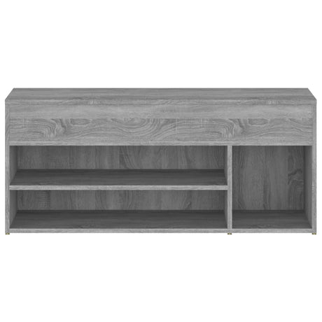 Schoenenbank 105x30x45 cm bewerkt hout grijs sonoma eikenkleur - AllerleiShop