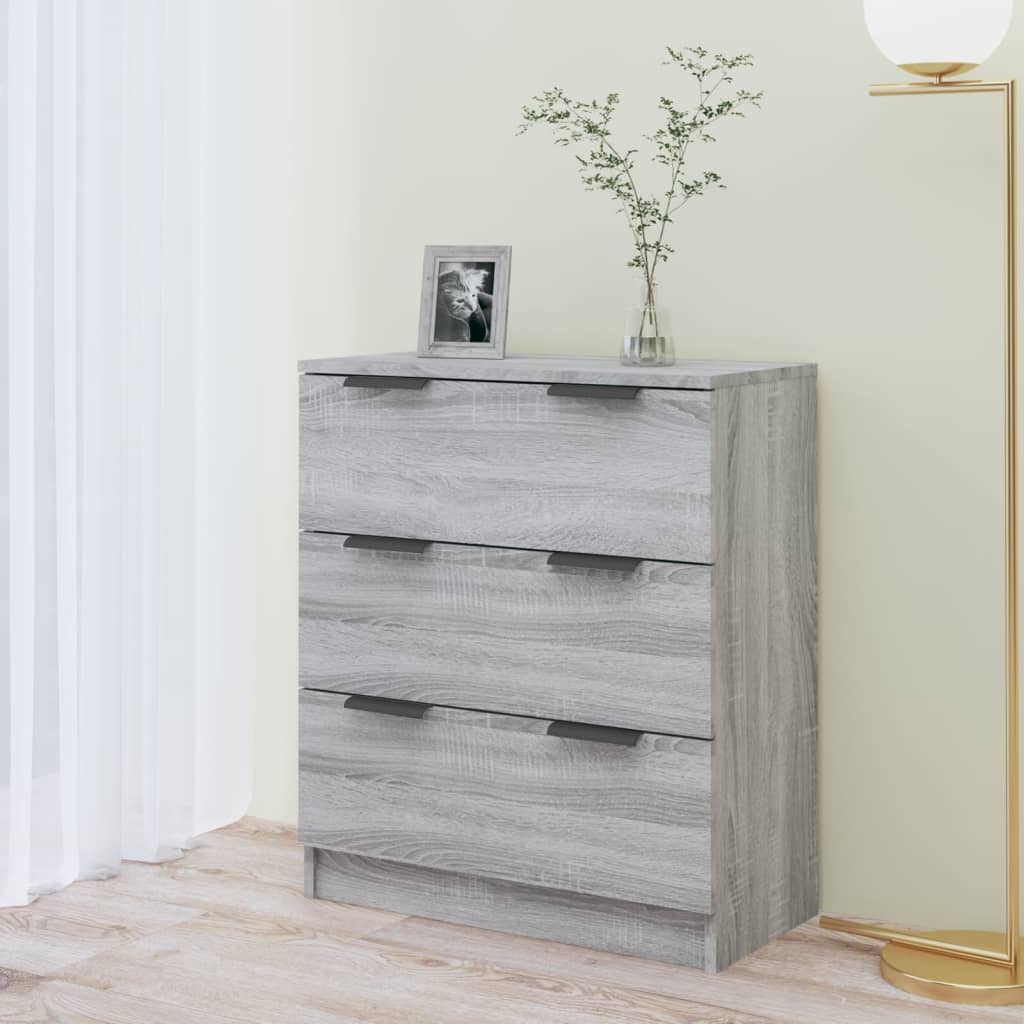 Dressoir 60x30x70 cm bewerkt hout grijs sonoma eiken - AllerleiShop