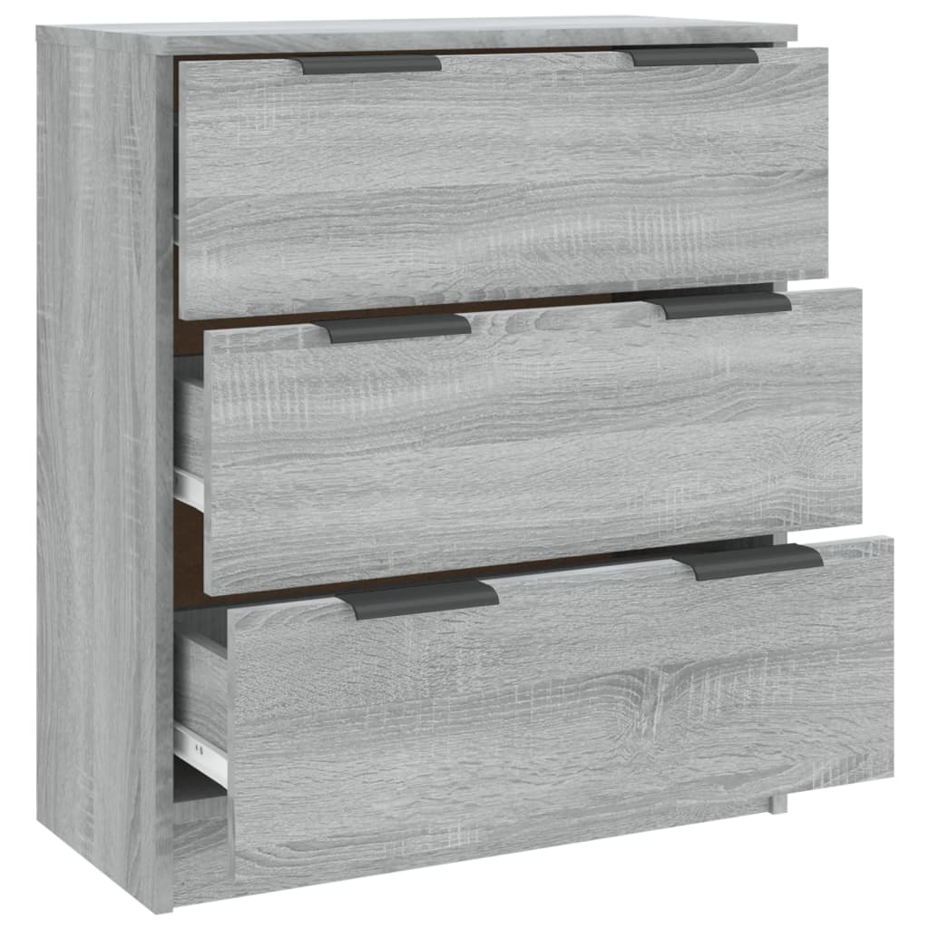 Dressoir 60x30x70 cm bewerkt hout grijs sonoma eiken - AllerleiShop