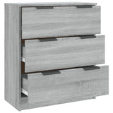 Dressoir 60x30x70 cm bewerkt hout grijs sonoma eiken - AllerleiShop