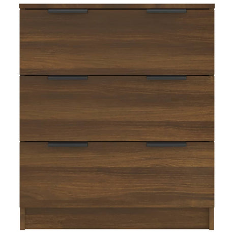 Dressoir 60x30x70 cm bewerkt hout bruin eikenkleur - AllerleiShop