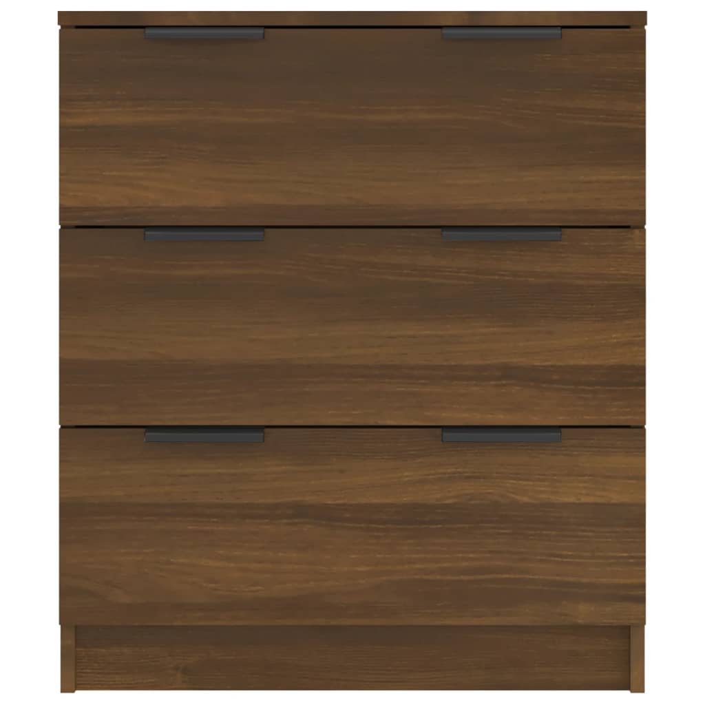 Dressoir 60x30x70 cm bewerkt hout bruin eikenkleur - AllerleiShop