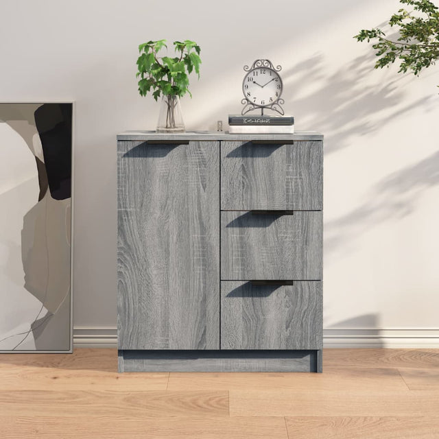 Dressoir 60x30x70 cm bewerkt hout grijs sonoma eiken - AllerleiShop