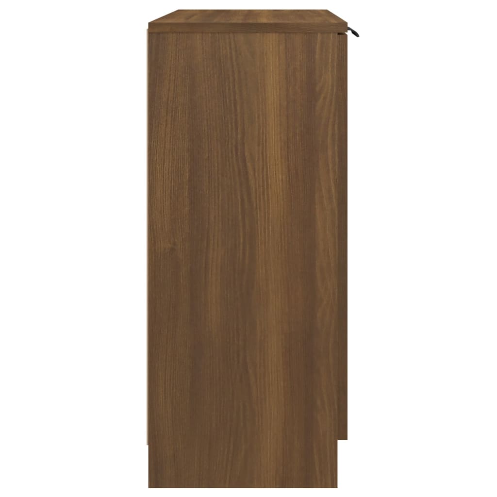 Dressoir 60x30x70 cm bewerkt hout bruin eikenkleur - AllerleiShop