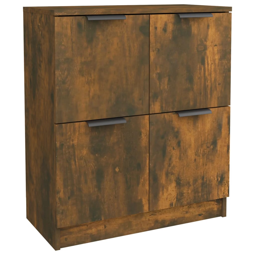 Dressoir 60x30x70 cm bewerkt hout gerookt eikenkleurig - AllerleiShop