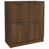 Dressoir 60x30x70 cm bewerkt hout bruin eikenkleur - AllerleiShop