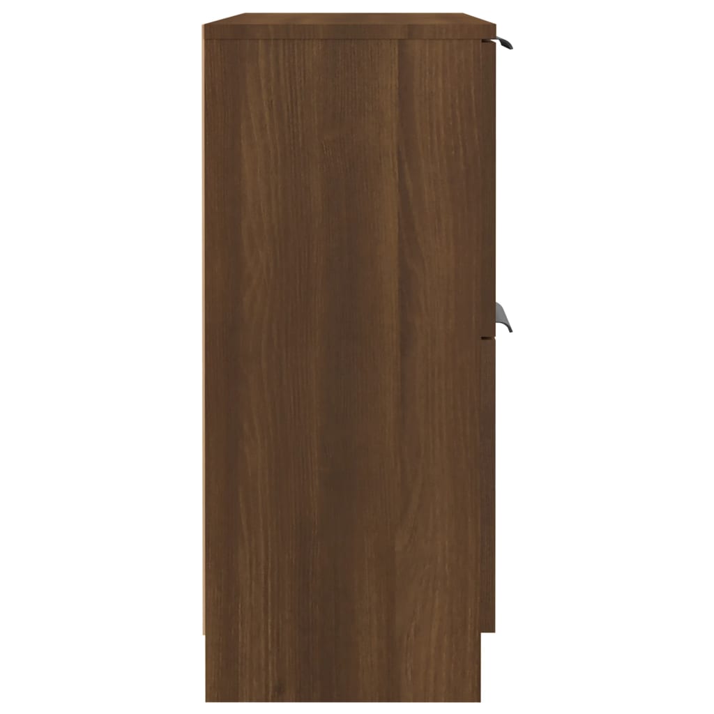 Dressoir 60x30x70 cm bewerkt hout bruin eikenkleur - AllerleiShop