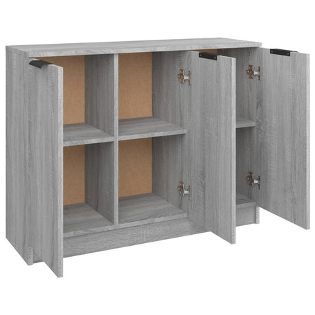 Dressoir 90,5x30x70 cm bewerkt hout grijs sonoma eikenkleurig - AllerleiShop