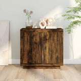 Dressoir 80x40x75 cm bewerkt hout gerookt eikenkleurig - AllerleiShop