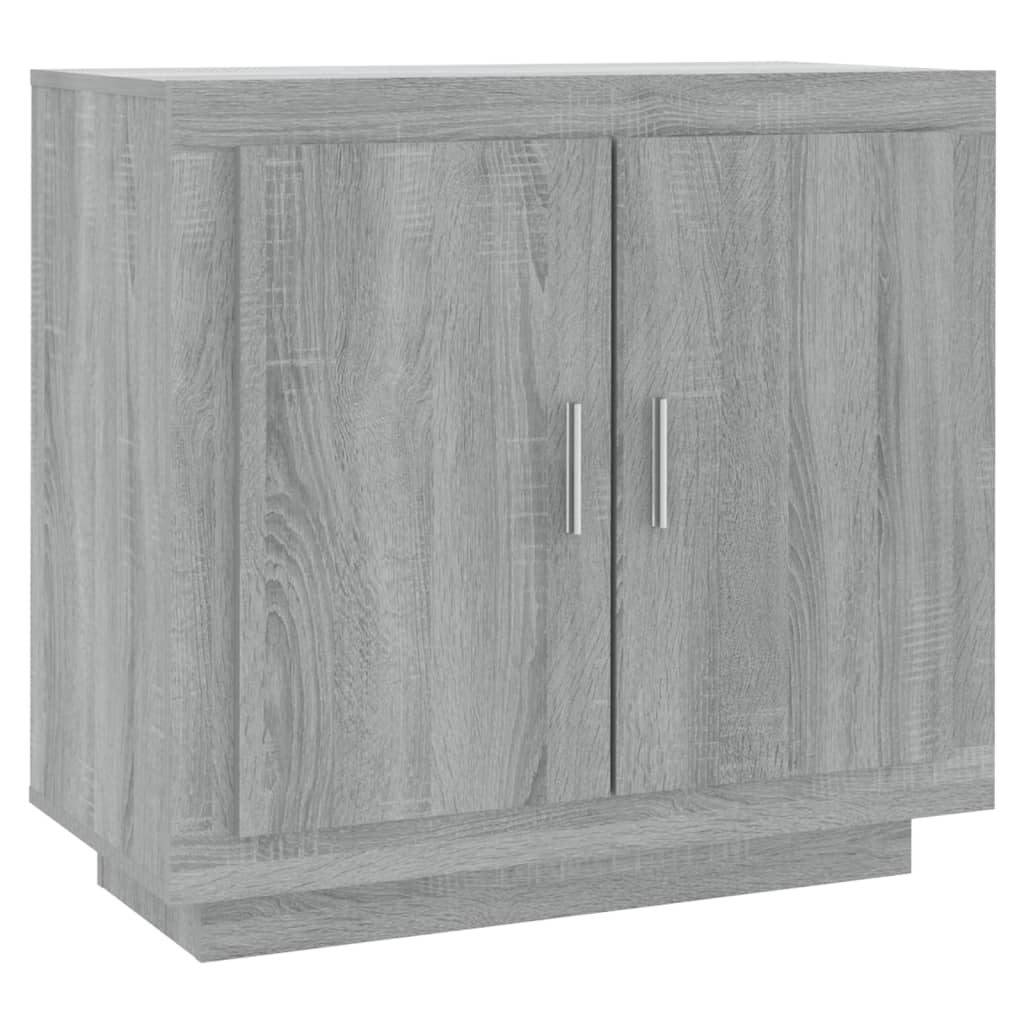 Dressoir 80x40x75 cm bewerkt hout grijs sonoma eikenkleurig - AllerleiShop