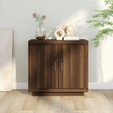 Dressoir 80x40x75 cm bewerkt hout bruin eikenkleur - AllerleiShop