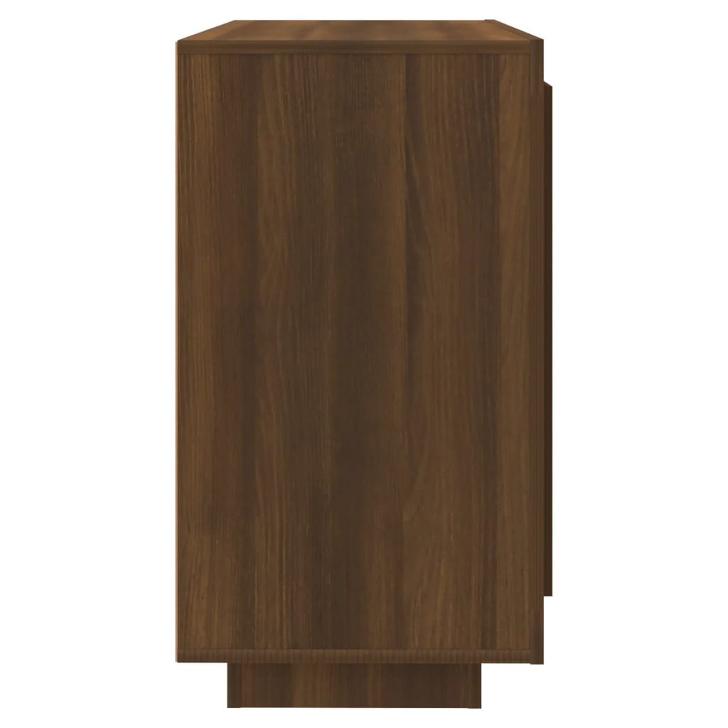 Dressoir 80x40x75 cm bewerkt hout bruin eikenkleur - AllerleiShop