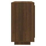 Dressoir 80x40x75 cm bewerkt hout bruin eikenkleur - AllerleiShop