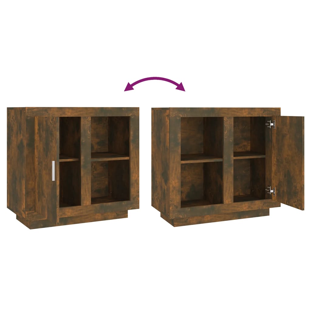 Dressoir 80x40x75 cm gerookt eikenkleurig - AllerleiShop