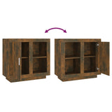 Dressoir 80x40x75 cm gerookt eikenkleurig - AllerleiShop