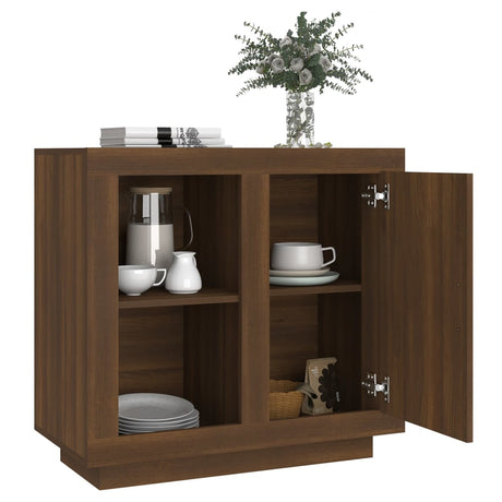 Dressoir 80x40x75 cm bruin eikenkleur - AllerleiShop