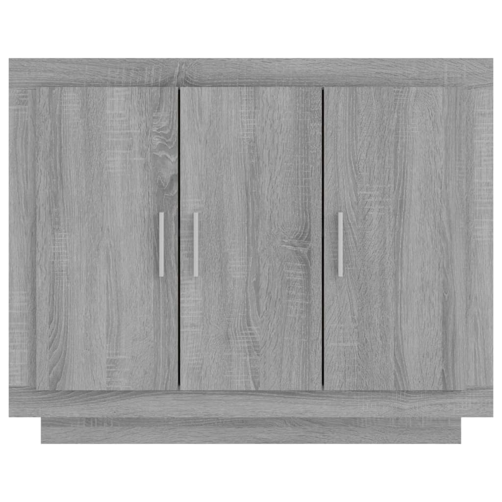 Dressoir 92x35x75 cm bewerkt hout grijs sonoma eikenkleurig - AllerleiShop