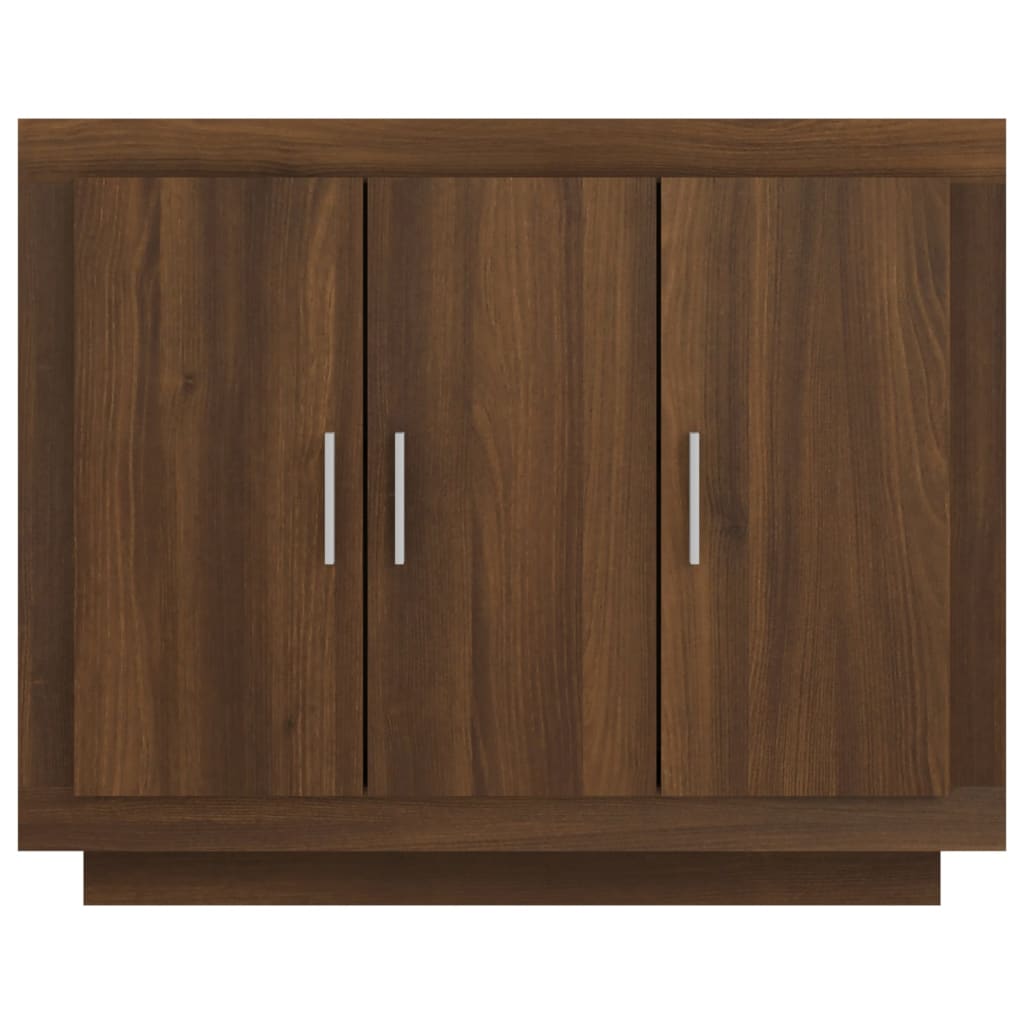 Dressoir 92x35x75 cm bewerkt hout bruin eikenkleur - AllerleiShop