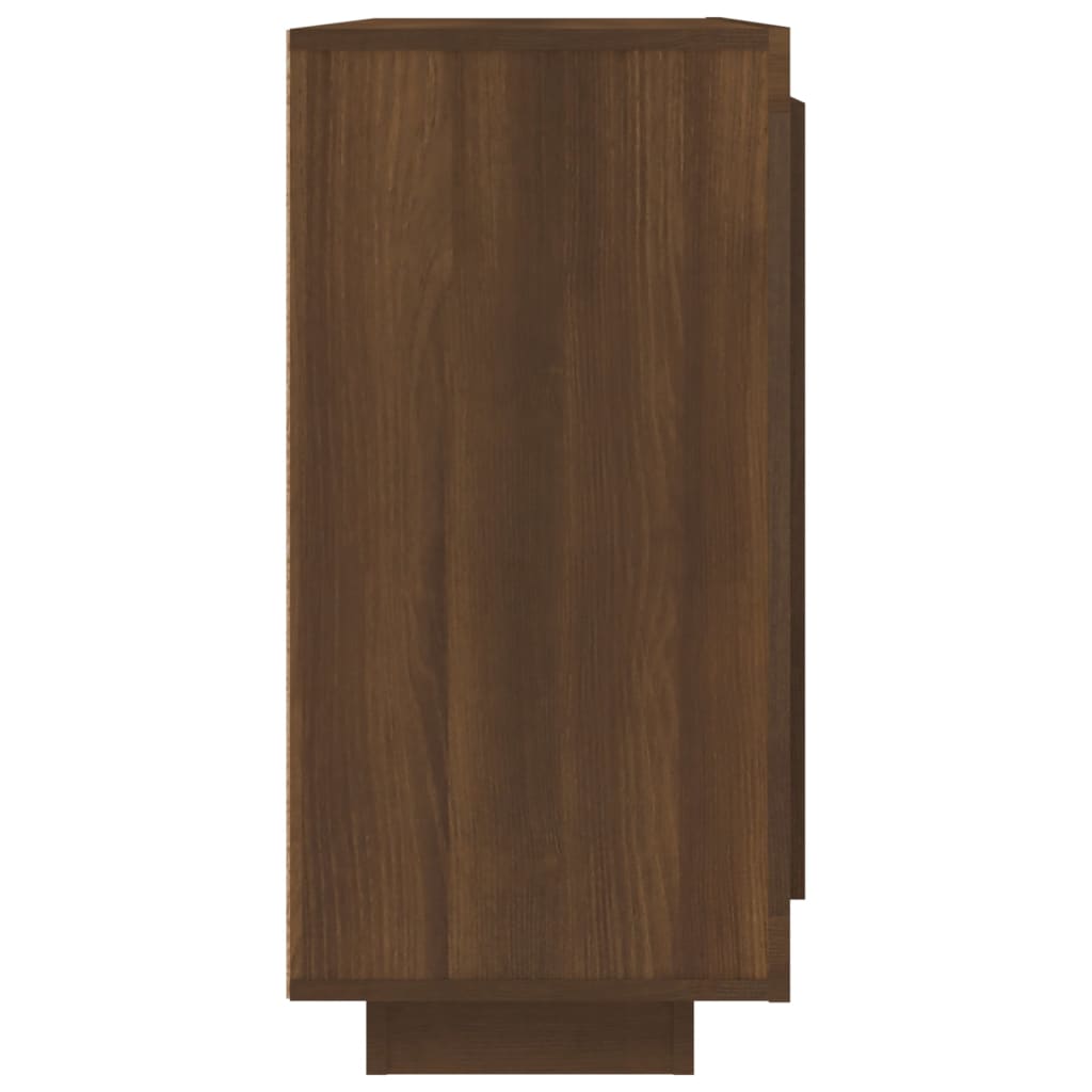 Dressoir 92x35x75 cm bewerkt hout bruin eikenkleur - AllerleiShop