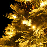 Kerstboom met LED en dennenappels 150 cm PVC en PE groen - AllerleiShop