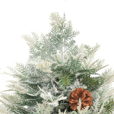 Kerstboom met LED en dennenappels 150 cm PVC en PE groen - AllerleiShop