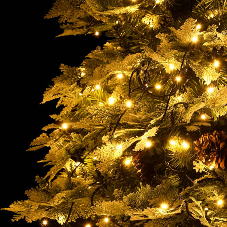 Kerstboom met LED en dennenappels 195 cm PVC en PE groen - AllerleiShop