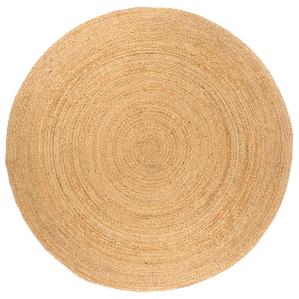 Tapijt rond 180 cm gevlochten jute - AllerleiShop