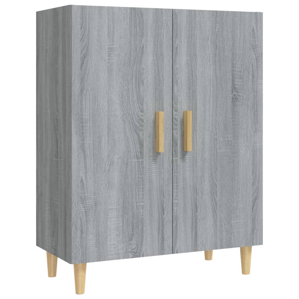 Dressoir 70x34x90 cm bewerkt hout grijs sonoma eikenkleurig - AllerleiShop