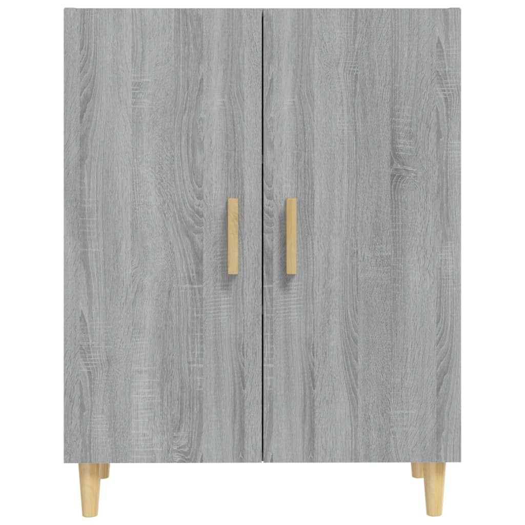 Dressoir 70x34x90 cm bewerkt hout grijs sonoma eikenkleurig - AllerleiShop