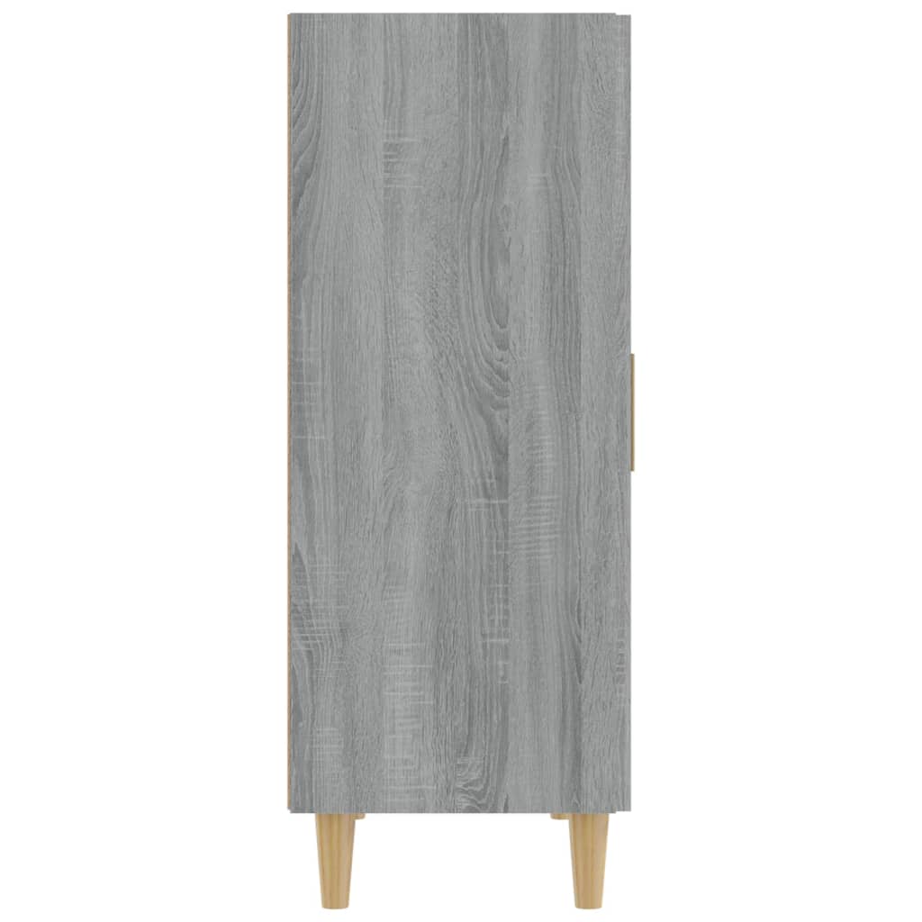 Dressoir 70x34x90 cm bewerkt hout grijs sonoma eikenkleurig - AllerleiShop