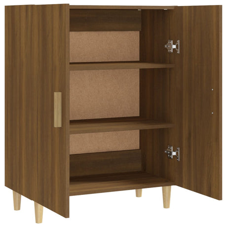 Dressoir 70x34x90 cm bewerkt hout bruin eikenkleur - AllerleiShop