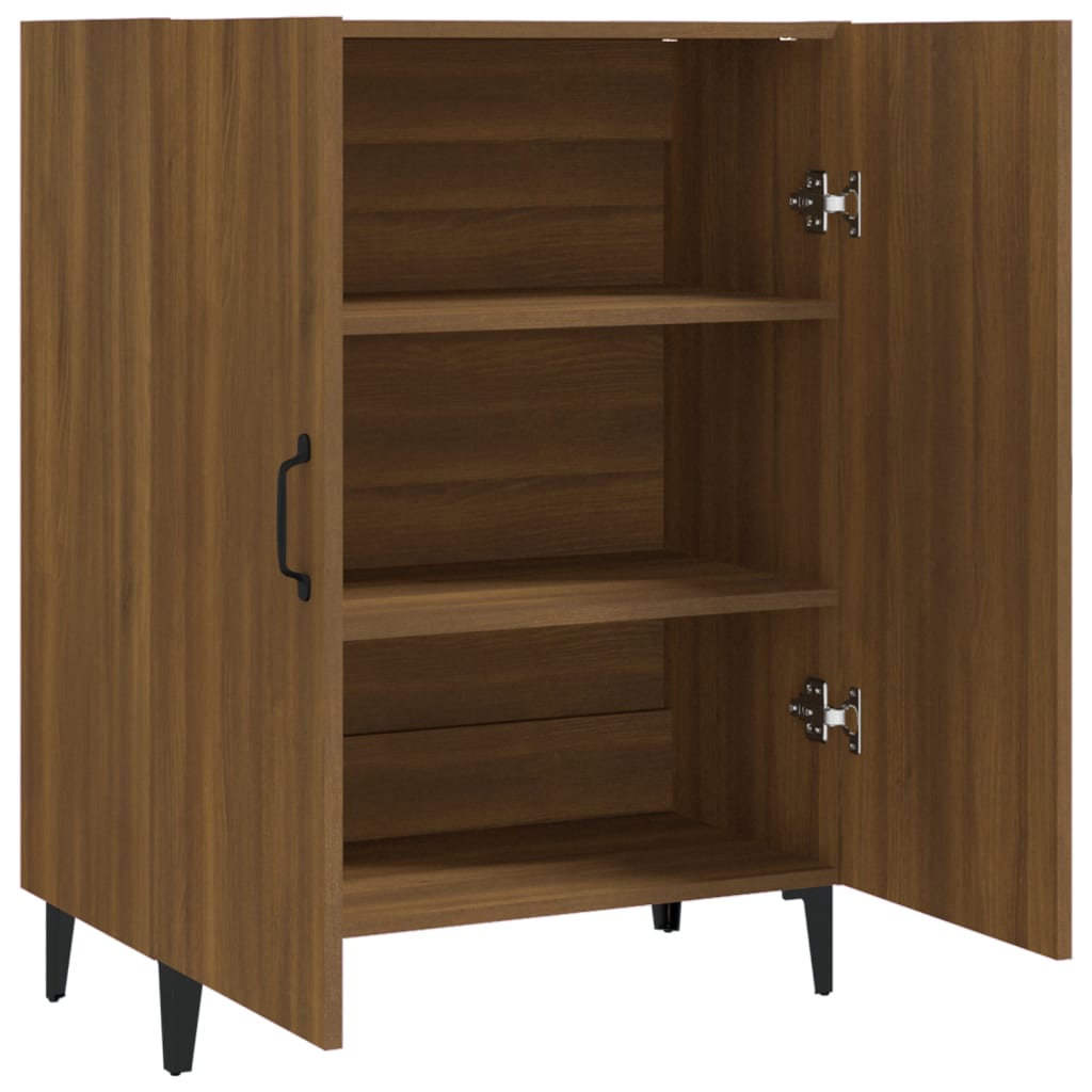 Dressoir 70x34x90 cm bewerkt hout bruin eikenkleur - AllerleiShop