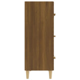 Dressoir 70x34x90 cm bewerkt hout bruin eikenkleur - AllerleiShop