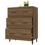 Dressoir 69,5x34x90 cm bewerkt hout bruin eikenkleur - AllerleiShop