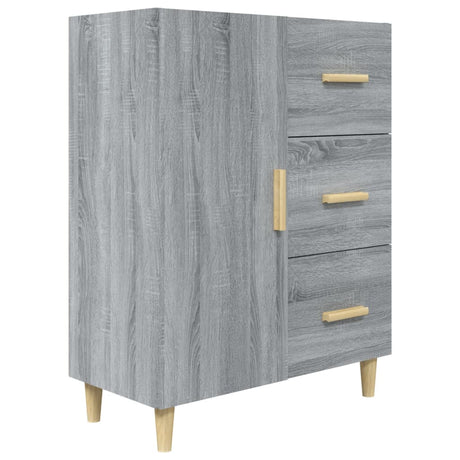 Dressoir 69,5x34x90 cm bewerkt hout grijs sonoma eikenkleurig - AllerleiShop