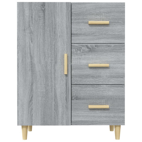 Dressoir 69,5x34x90 cm bewerkt hout grijs sonoma eikenkleurig - AllerleiShop