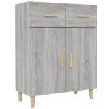 Dressoir 69,5x34x89 cm bewerkt hout grijs sonoma eikenkleurig - AllerleiShop