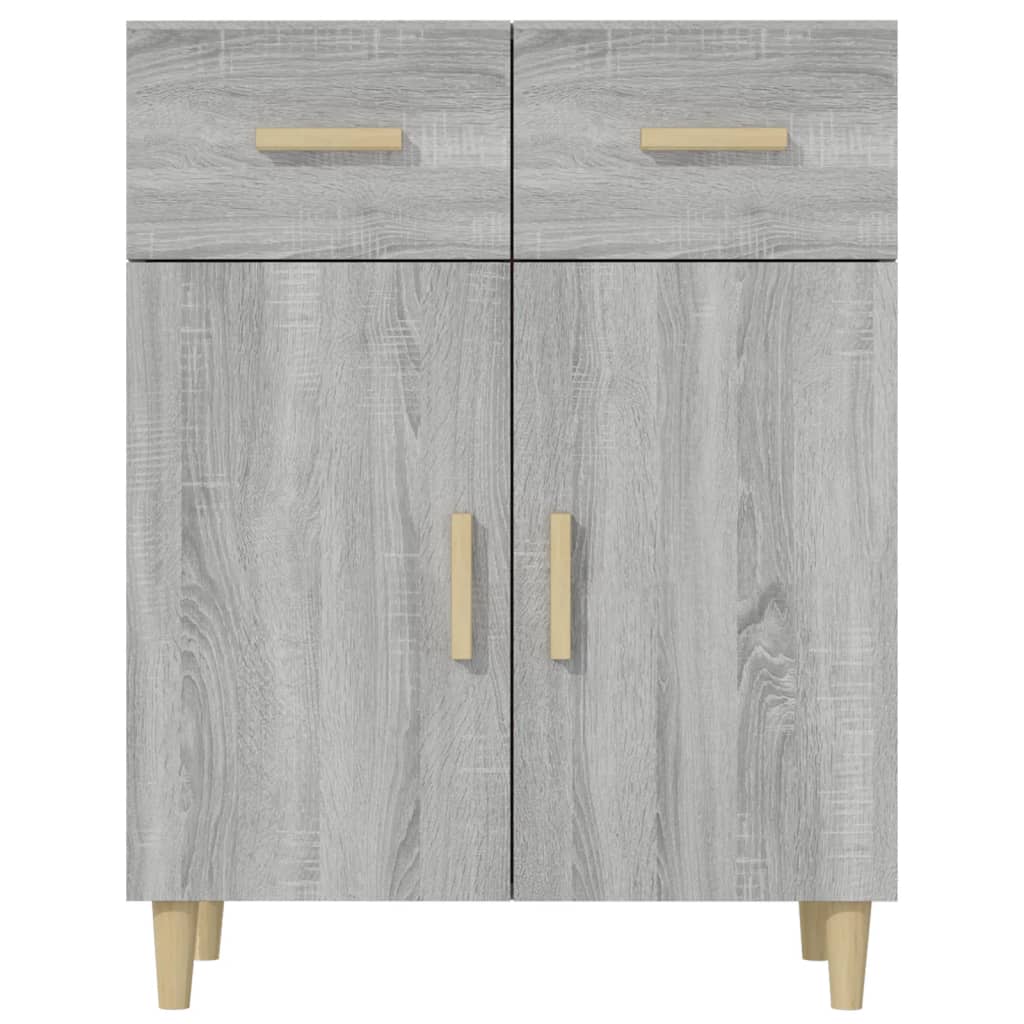 Dressoir 69,5x34x89 cm bewerkt hout grijs sonoma eikenkleurig - AllerleiShop