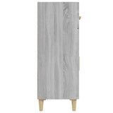 Dressoir 69,5x34x89 cm bewerkt hout grijs sonoma eikenkleurig - AllerleiShop