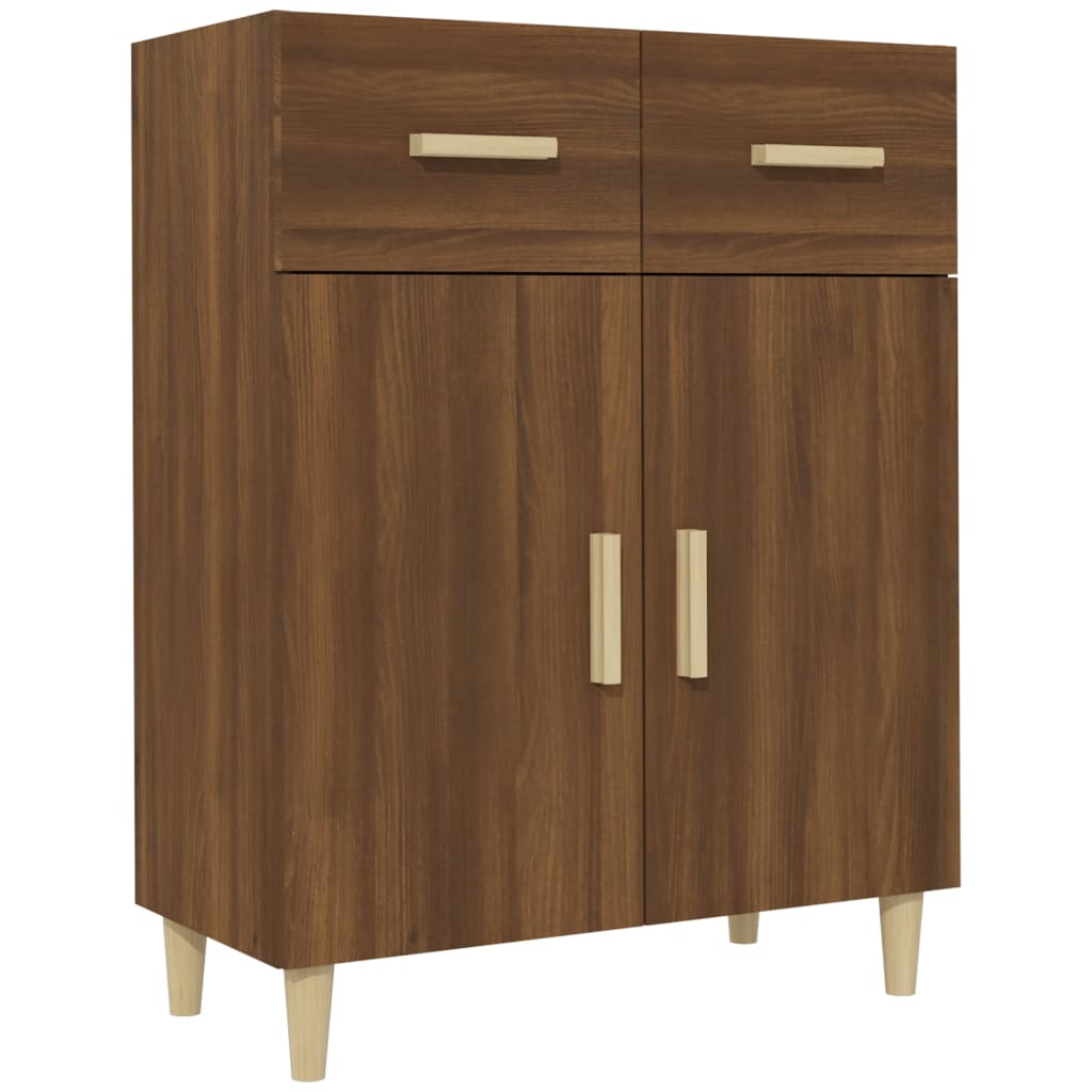 Dressoir 69,5x34x89 cm bewerkt hout bruin eikenkleur - AllerleiShop