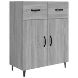 Dressoir 69,5x34x90 cm bewerkt hout grijs sonoma eikenkleurig - AllerleiShop