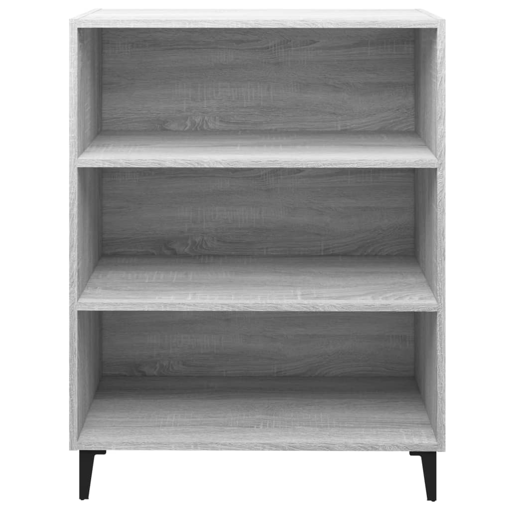 Dressoir 69,5x32,5x90 cm bewerkt hout grijs sonoma eikenkleurig - AllerleiShop