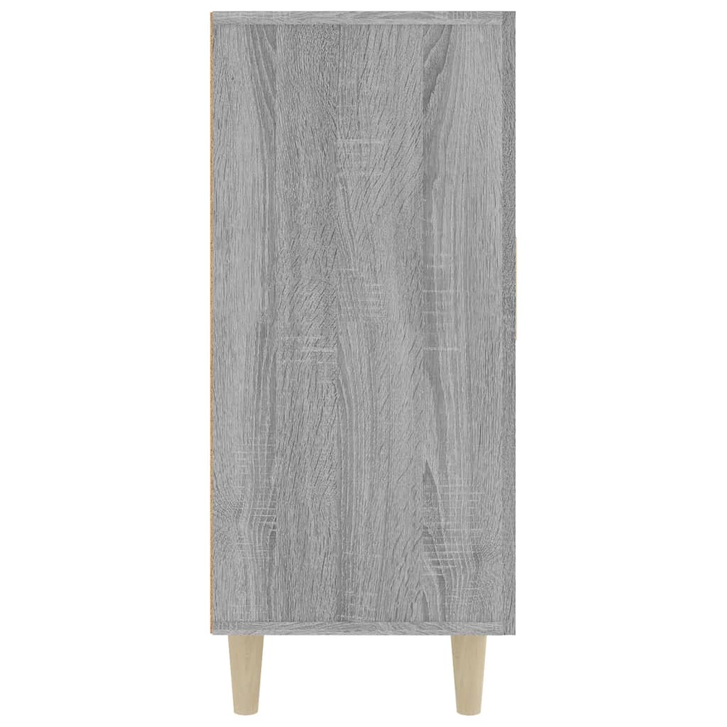 Dressoir 90x34x80 cm bewerkt hout grijs sonoma eikenkleurig - AllerleiShop