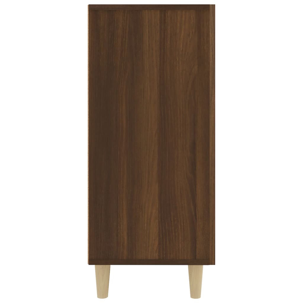 Dressoir 90x34x80 cm bewerkt hout bruin eikenkleur - AllerleiShop