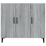 Dressoir 90x34x80 cm bewerkt hout grijs sonoma eikenkleurig - AllerleiShop