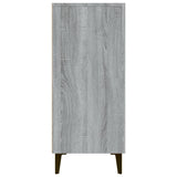 Dressoir 90x34x80 cm bewerkt hout grijs sonoma eikenkleurig - AllerleiShop