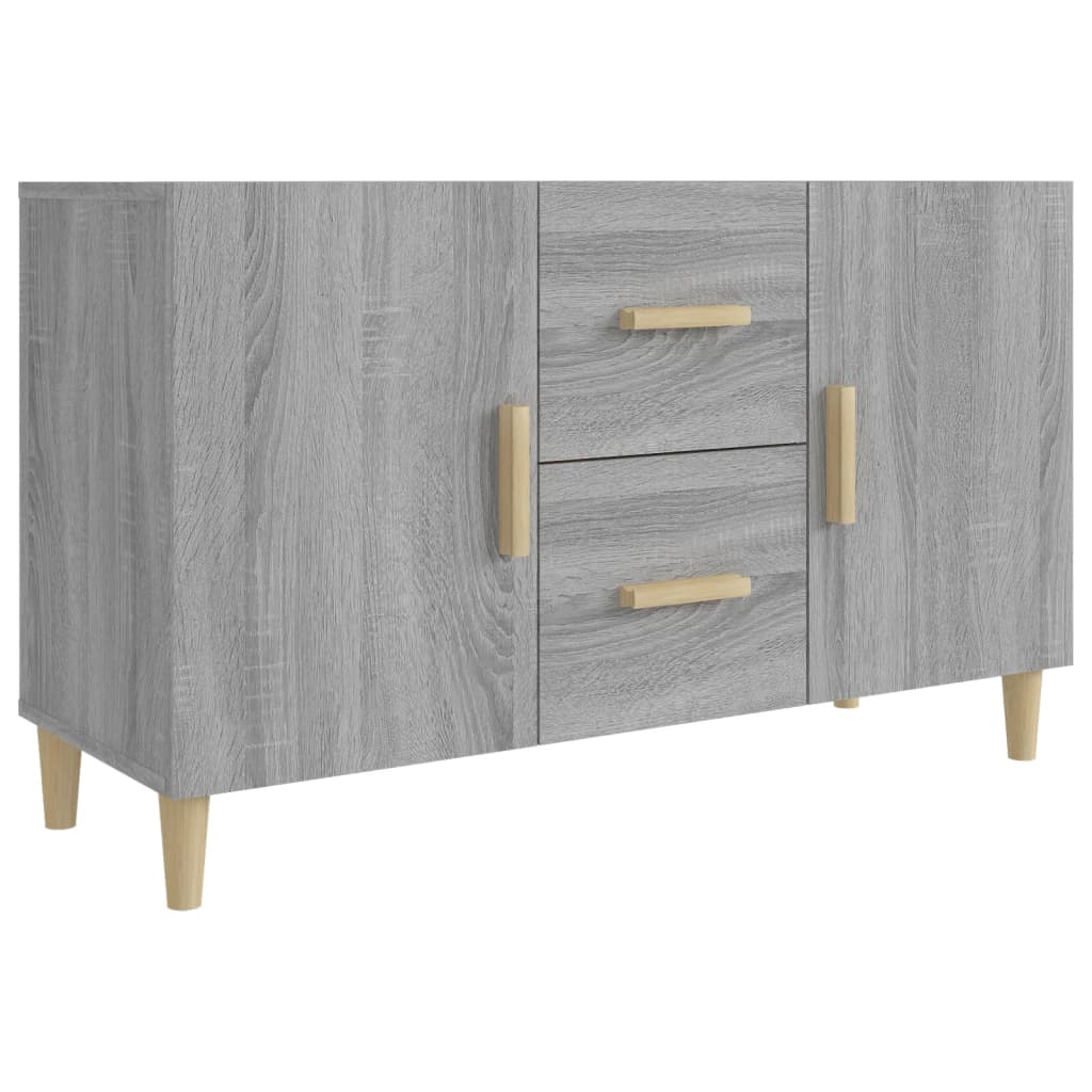 Dressoir 100x36x60 cm bewerkt hout grijs sonoma eikenkleurig - AllerleiShop