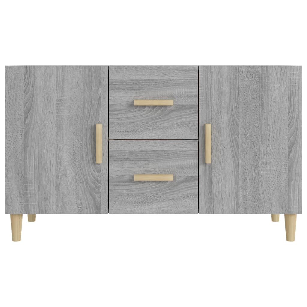 Dressoir 100x36x60 cm bewerkt hout grijs sonoma eikenkleurig - AllerleiShop