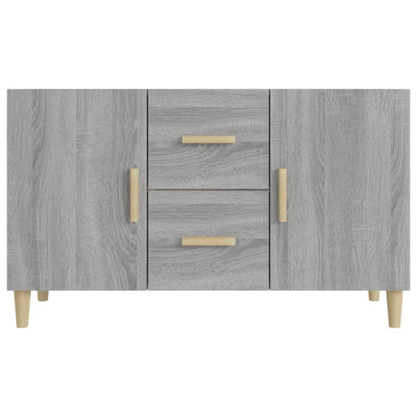 Dressoir 100x36x60 cm bewerkt hout grijs sonoma eikenkleurig - AllerleiShop