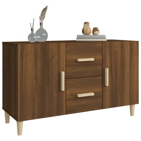 Dressoir 100x36x60 cm bewerkt hout bruin eikenkleur - AllerleiShop